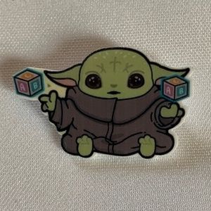 NWT. Handmade Pin Brooch of Grogu aka Baby Yoda from TV Series The Mandalorian!
